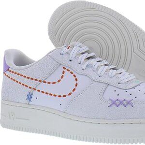 Nike Air Force 1 '07 SE 101 White Purple Sneakers DX2348-100 Women's US 10.5 NEW